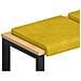 Cuscino per panchina 4 pz Velluto Giallo Profondità 35 cm - Foto miniatura 1