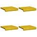 Cuscino per panchina 4 pz Velluto Giallo Profondità 35 cm - Foto miniatura 6