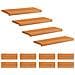 Tappeti per scale 12 pz 80 x 25 x 2 cm Marrone Chiaro - Foto miniatura 1