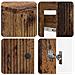 Set di Armadi da Bagno da 2 Pezzi EDE Legno antico - Foto miniatura 6
