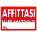 Cartelli -plastica - affittasi per informazioni tel. - 30x20 cm - 07705010PLB0300X0200 - Foto miniatura 4