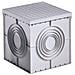 Pozzetto Quadrato Grigio Plastica 30 x 30 x 30 cm DX59701 - Foto miniatura 2