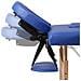 Lettino Pieghevole Da Massaggio Blu 3 Zone Con Telaio Legno - Foto miniatura 2