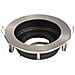 Porta Faretti Led Gu10 Incasso Rotondo Orientabile Alluminio Nickel Satinato Spazzolato Vt-781 3596 - Foto miniatura 1