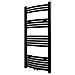 Radiatore Centrale Portasciugamano Curvo Nero 500 x 1160 mm - Foto miniatura 1