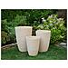 Vaso Tondo Per Interno Ed Esterno Beige 35x35x50cm Camia - Foto miniatura 30