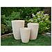 Vaso Tondo Per Interno Ed Esterno Beige 35x35x50cm Camia - Foto miniatura 24