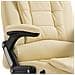 Sedia Da Ufficio Crema In Similpelle - Foto miniatura 7
