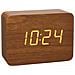 TFA Dostmann Design 60.2549.08 Clocco - Radiosveglia in plastica, effetto legno, colore: Marrone / Arancione - Foto miniatura 1