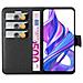 Custodia Compatibile Con Honor 9x Pro In Nero Carbone - Coperchio Protettiva Con Chiusura Magnetica, Funzione Stand E Tasca Per Le Carte - Foto miniatura 7
