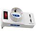 V-tac Adattatore Multipresa Triplo Bipasso / schuko Presa Tedesca E Prese / bipasso Standard Italiano Con 2 Prese Usb E Interruttore Luminoso - Sku 8830 - Foto miniatura 1