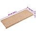 Tappetini per Scale Tessuto Agugliato 15 pz 65x21x4 cm Marroni - Foto miniatura 6