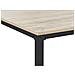 Tavolo Da Pranzo 150 X 90 Cm Nero E Legno Chiaro Hockley - Foto miniatura 2