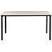 Tavolo Da Pranzo 150 X 90 Cm Nero E Legno Chiaro Hockley - Foto miniatura 4