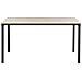 Tavolo Da Pranzo 150 X 90 Cm Nero E Legno Chiaro Hockley - Foto miniatura 14