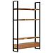 Libreria 118x30x200 cm in Legno Massello di Mango Grezzo - Foto miniatura 7