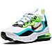 Scarpe Air Max 270 React Se (gs) Taglia 38.5 Codice Cj4060-300 Bianco - Foto miniatura 6