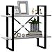 Libreria 2 Ripiani Grigio Cemento 80x30x70 cm Legno Multistrato - Foto miniatura 5