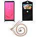 Catena Di Telefoni Cellulari Compatibile Con Samsung Galaxy J8 2018 In Or Rosato A Perla - Coperchio Protettivo In Silicone Con Anelli D'argento, Cinturino In Corda E Custodia Staccabile - Foto miniatura 6