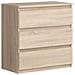 Cassettiera Chelsea 3 Cassetti - Colore Rovere - L 77,2 X P 42 X H 79,9 Cm - Foto miniatura 1