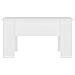 Tavolino Da Salotto Bianco 79x49x41 Cm In Legno Multistrato - Foto miniatura 2