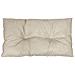 Cuscino Imbottito Trapuntato Esterno E Interno Misura 45x75cm Tinta Unita 45x75cm Beige - Foto miniatura 1