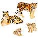 4 Pezzi Tiger Family - Animali Da Safari Tigre Giocattolo In Plastica Per Bambini Dai 3 Anni In Su - Foto miniatura 1