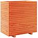 Fioriera Giardino Marrone Cera 70x40x72,5cm Legno Massello Pino - Foto miniatura 5