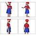 Costume Mario Per Bambini - Divertente Cosplay Halloween, Taglia S (100-115cm), Rel - Foto miniatura 2