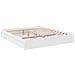 Giroletto Con Cassetti Bianco 200x200 Cm In Legno Multistrato - Foto miniatura 3