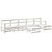 Set Salotto Da Giardino 7 Pz Bianco In Legno Massello Di Pino - Foto miniatura 2