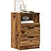 Comodini Legno Antico 2 Pz 40x36x65 Cm In Legno Multistrato - Foto miniatura 1