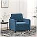 Poltrona Blu 60 Cm Velluto - Foto miniatura 1