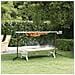 Vassoio Per Barbecue Argento 118x42x30,5 Cm Acciaio Inox - Foto miniatura 1