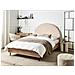 Letto Bouclé Millay 140 X 200 Cm Beige - Foto miniatura 1