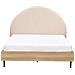 Letto Bouclé Millay 140 X 200 Cm Beige - Foto miniatura 5