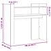 Tavolo Consolle Rovere Sonoma 100x35x90 Cm In Legno Multistrato - Foto miniatura 7
