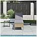 Lettino Prendisole con Cuscini Beige 55x200x44 cm in Polyrattan - Foto miniatura 2