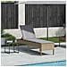 Lettino Prendisole con Cuscini Beige 55x200x44 cm in Polyrattan - Foto miniatura 3