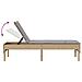 Lettino Prendisole con Cuscini Beige 55x200x44 cm in Polyrattan - Foto miniatura 8