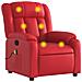 Poltrona Massaggiante Reclinabile Rossa in Similpelle - Foto miniatura 1