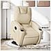 Poltrona Alzapersona Reclinabile Elettrica Crema in Tessuto - Foto miniatura 2