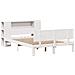 Letto Libreria senza Materasso Bianco 120x190 cm Legno di Pino - Foto miniatura 3