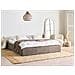 Letto Con Ottomano Senza Testata Bouclé Dinan 180 X 200 Cm Tortora - Foto miniatura 1