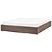 Letto Con Ottomano Senza Testata Bouclé Dinan 180 X 200 Cm Tortora - Foto miniatura 5