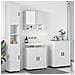 Set di mobili per il bagno 4 pcs Bianco 61 x 35 x 64 cm - Foto miniatura 2