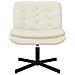 Poltrona Relax con Base Girevole Crema 63 x 75 x 76 cm Velluto - Foto miniatura 4