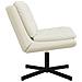 Poltrona Relax con Base Girevole Crema 63 x 75 x 76 cm Velluto - Foto miniatura 5