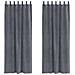 Tende con tende 2 pcs Grigio chiaro 140 x 225 cm Velluto - Foto miniatura 1
