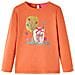 Maglietta da Bambina a Maniche Lunghe Arancione Bruciato 116 - Foto miniatura 1